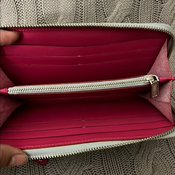 Rebecca Minkoff light sky blue Studded Wallet - Picture 3 of 5